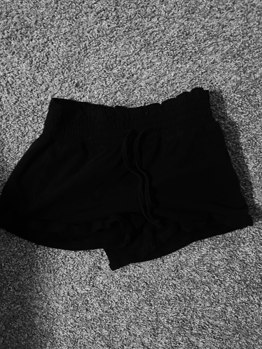 Hollister Black Elastic Waist Athletic Shorts
